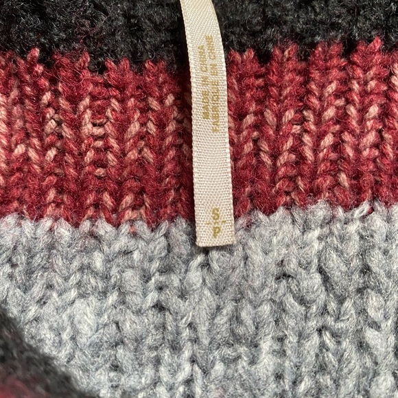 Free people multi  color fuzzy sweater - Picture 5 of 10